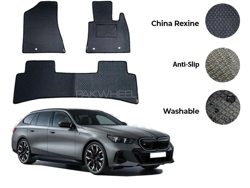 BMW I5 China Rexine Floor Mat 5PCS - Model 2023-2025 Image-1