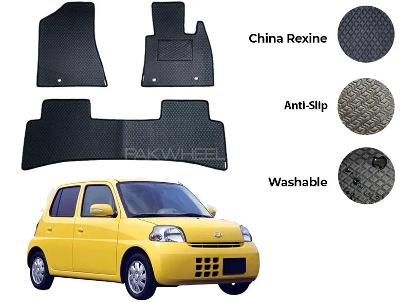 Daihatsu Esse China Rexine Floor Mat 3PCS - Model 2005-2011 Image-1