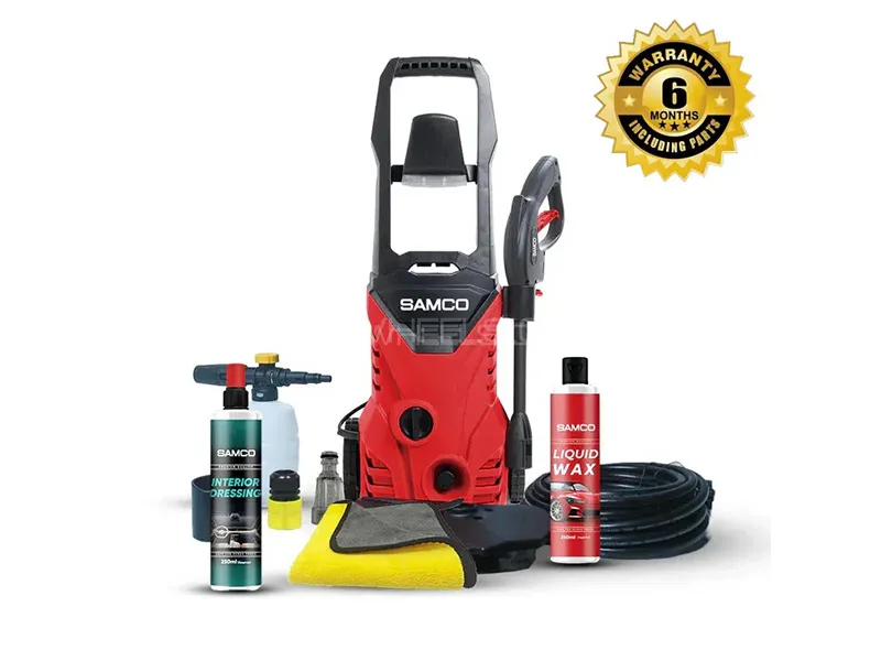 Samco High Pressure Washer 1400 Watts (110 Bar) with Ultimate Shine Bundle Image-1