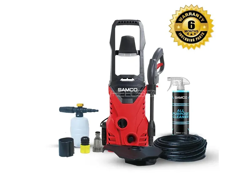 Samco High Pressure Washer And Cleaner 1400 Watts With All Purpose Cleaner - 110bar  Image-1