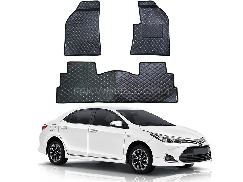 Toyota Corolla 7D Floor Mat ( Flat Style ) - Model 2014-2025 | Fully Customized 7D Floor Mat Image-1