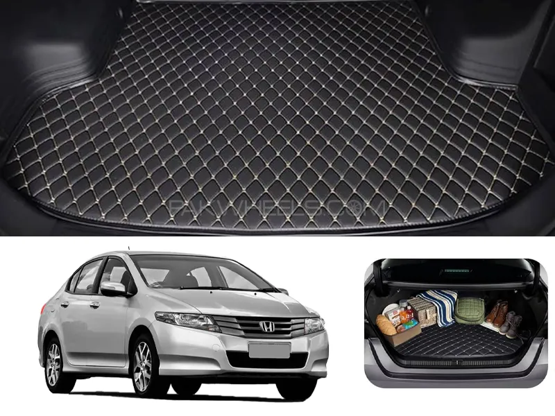 Honda City 7D Custom Car Trunk Mat - Model 2009-2021 City Best Trunk mat | City Trunk | City Mat | M Image-1