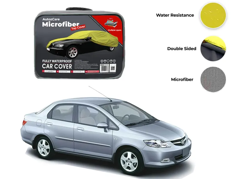 Honda City Microfiber Car Top Cover - Model 2003-2008 Image-1