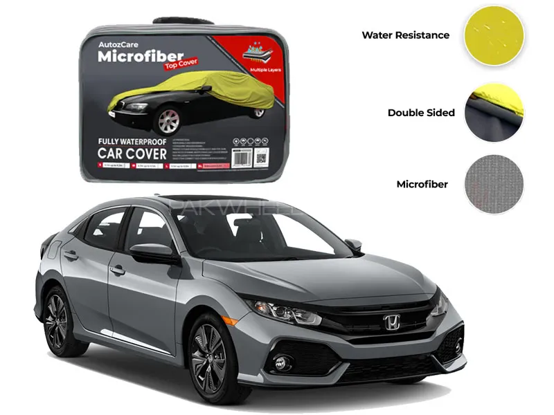 Honda Civic Microfiber Car Top Cover - Model 2017-2021 Image-1