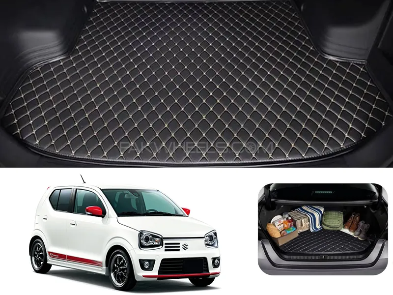 Suzuki Alto Japanese 7D Custom Car Trunk Mat - Model 2014-2025 Image-1