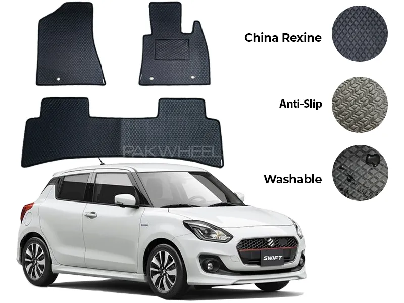 Suzuki Swift China Rexine Floor Mat 3PCS - Model 2022-2025 Image-1