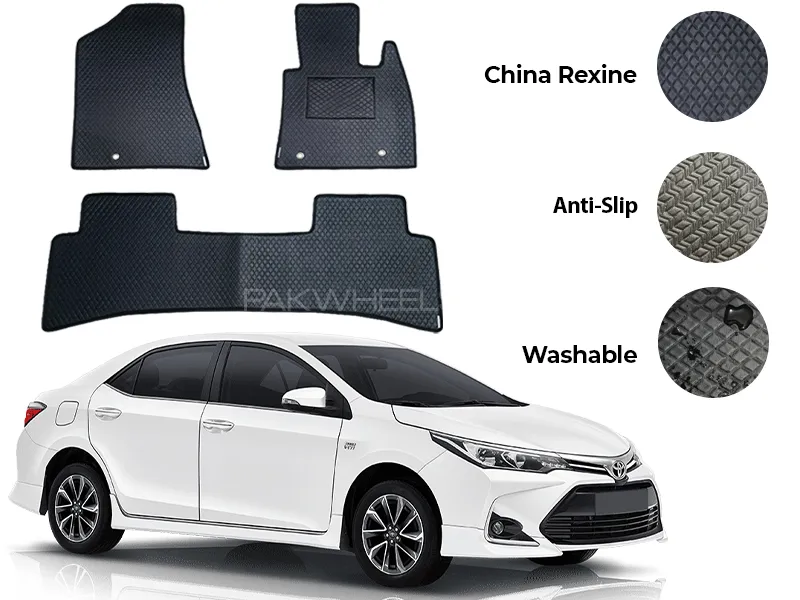 Toyota Corolla China Rexine Floor Mat 3PCS - Model 2014-2025 Image-1