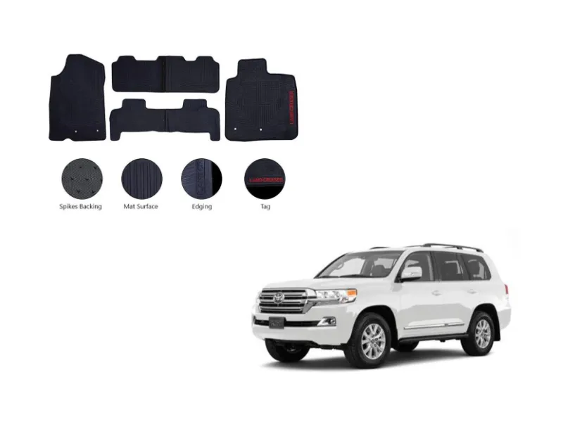 Toyota Land Cruiser FJ200 2009-2019 Latex Rubber Floor Mat Image-1
