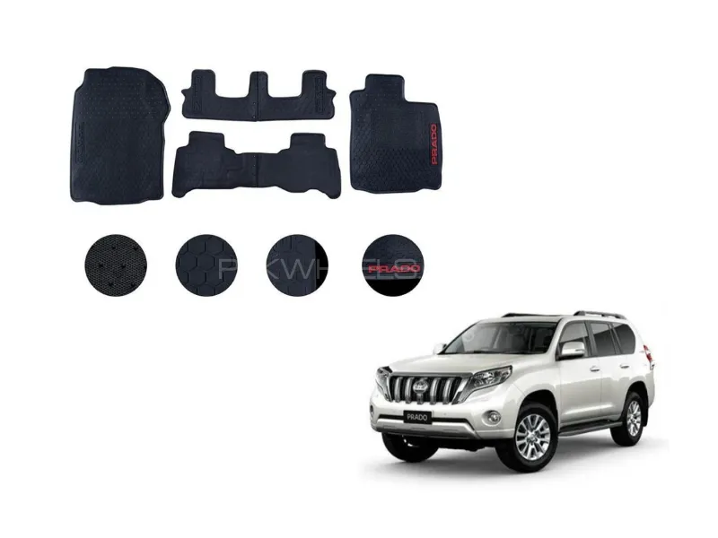 Toyota Prado FJ120 Latex Rubber Floor Mat Image-1