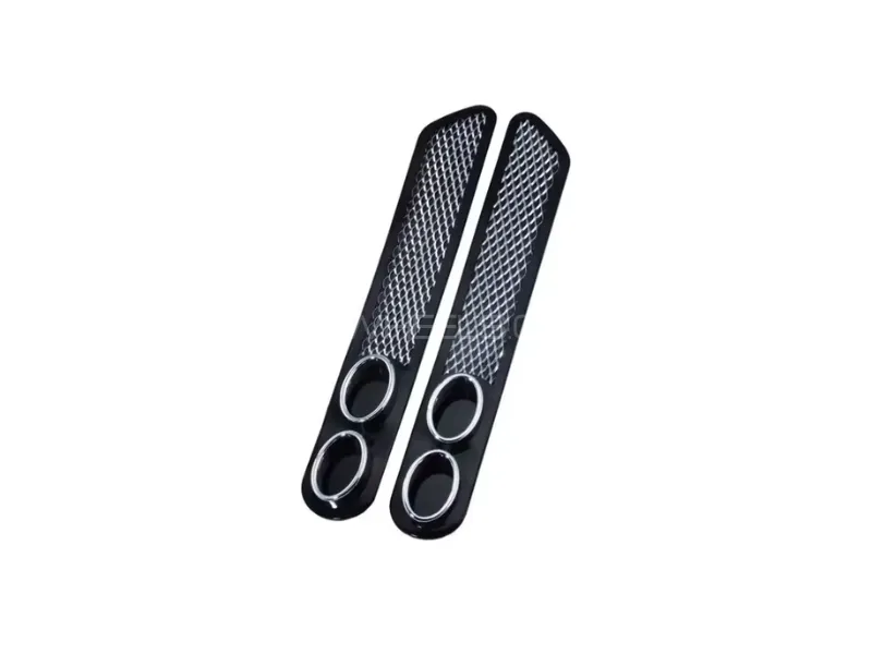 Universal Decorative Exhaust Vent – Stylish Fake Muffler Trim (1 Pair) Image-1