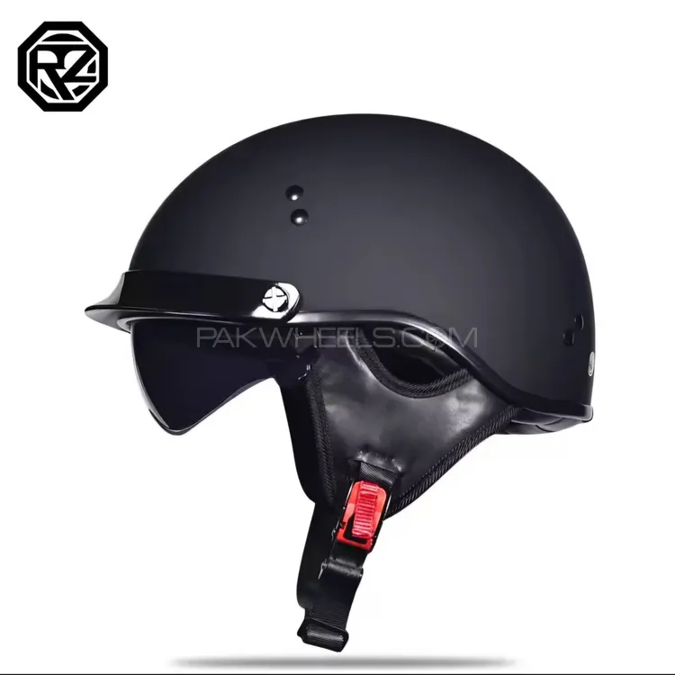 Rare, Imported Half-Face Helmet with Visor (Like-New) Image-1