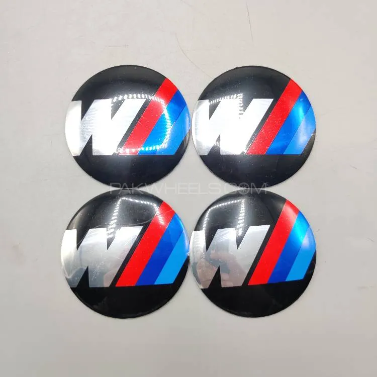 Universal 5.6mm Metal patri Wheel Logo in Premium Quality 4 Pcs Set Image-1