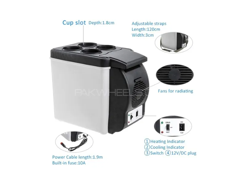Zingfix 6L Portable Car Mini Fridge – Hot & Cold Storage Box | 12V Dual Mode Travel Refrigerator Zingfix 6L Portable Car Mini Fridge – Hot & Cold Storage Box | 12V Dual Mode Travel Refrigerator Image-3