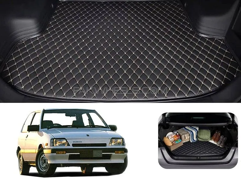 Suzuki Khyber 7D Custom Car Trunk Mat - Model 1990-1999 Image-1