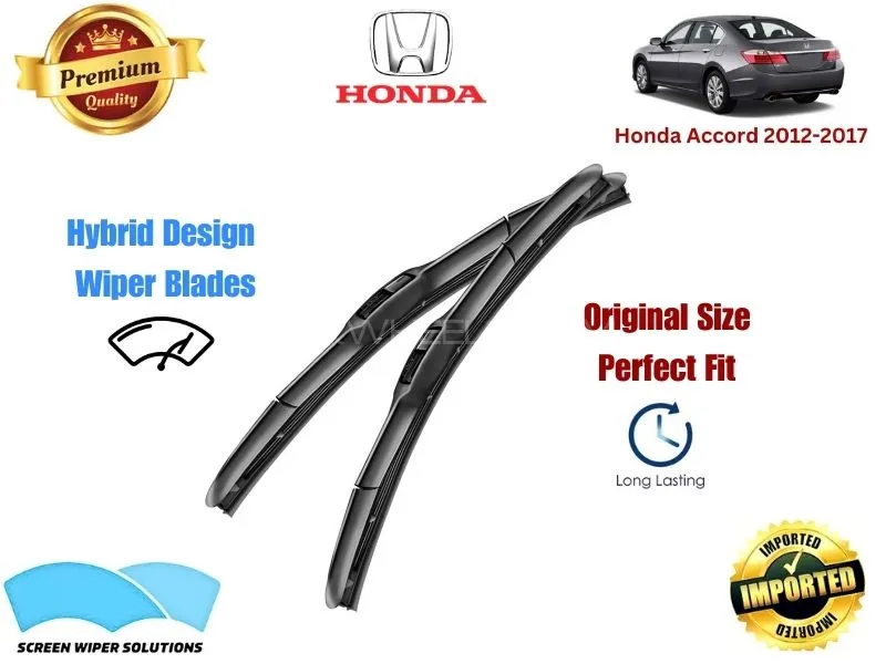 Honda Accord 2012-2017 Aero Design Soft Wiper Blade set - Premium Quality Image-1
