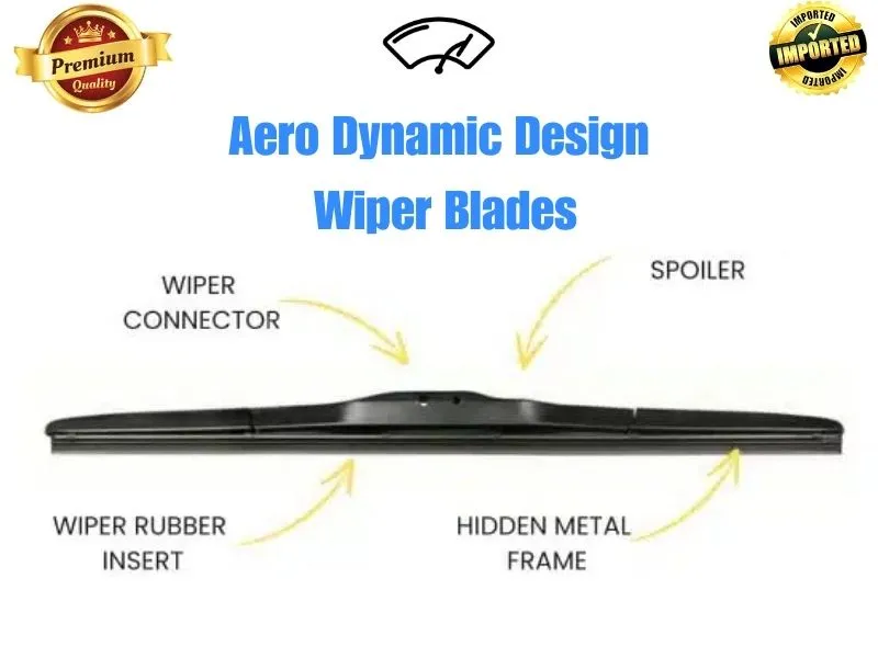 Honda City 1996-2000 Aero Design Soft Wiper Blade set - Premium Quality Honda City 1996-2000 Aero Design Soft Wiper Blade set - Premium Quality Image-2