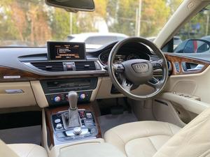Audi A7 Sportback 50 Quattro
Executive Edition 
Manufacturing: 2014 
Model year: 2015 on all papers
Mileage: 35,900 km
Reg: Karachi 

*Sunroof 
*Power Spoiler
*Bose Sound System 
*Leather Electric Seats
*Memory Seats
*Power Boot
*Matrix LED Lights

Calling and Visiting Hours

Monday to Saturday

11:00 AM to 7:00 PM