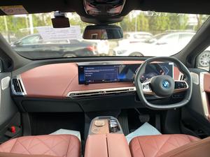 BMW iX Xdrive 50
Model: 2023
Mileage: 3,800 km
Un-Registered 
Japan Import

One & Only with 
530 Hp & 550 km Range

Black sapphire Metallic Colour 
with Tan Interior

*Wireless Apple carplay and android auto
*LED headlights 
*Ambient lights
*Four-zone climate control
*Comfort Access keyless entry 
*Bowers and wilkins sound System
*14.9-inch touchscreen infotainment system
*Active steering
*Soft closing doors
*BMW Natural Interaction voice assistant
*22-inch alloy wheels
*Front massage seats
*Panoramic glass roof sky lounge with electrochromatic shade function

Calling and Visiting Hours

Monday to Saturday

11:00 AM to 7:00 PM