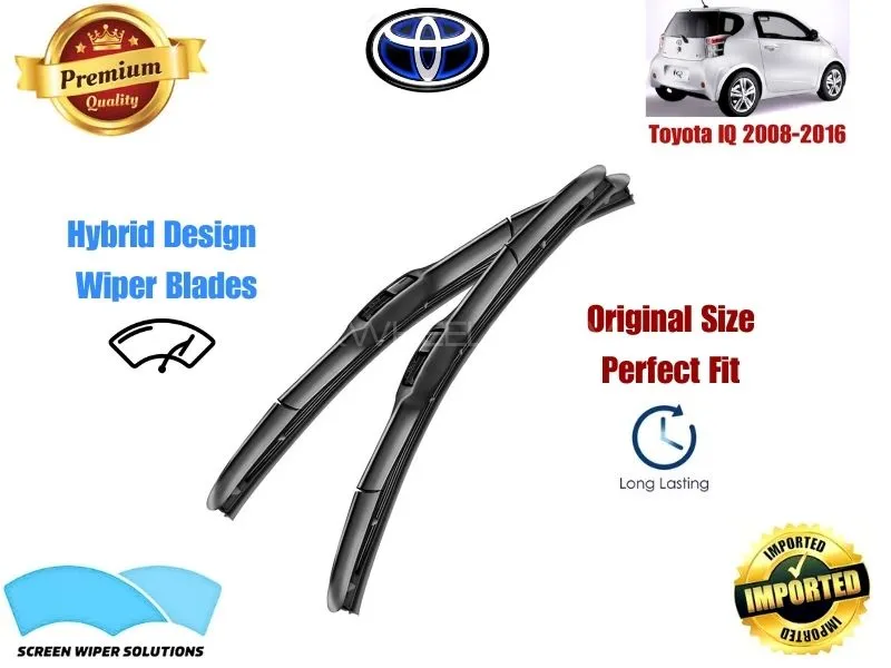 Toyota IQ 2008-2016 Aero Design Soft Wiper Blade set - Premium Quality Image-1