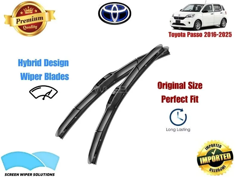 Toyota Passo 2016-2025 Aero Design Soft Wiper Blade set - Premium Quality Image-1