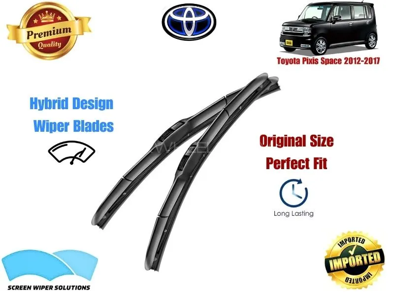 Toyota Pixis Space 2012-2017 Aero Design Soft Wiper Blade set - Premium Quality Image-1