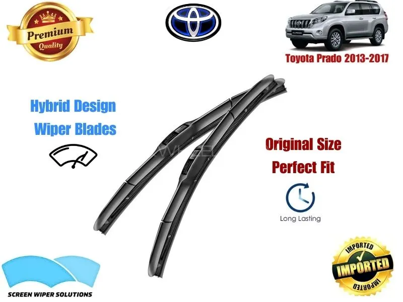 Toyota Prado 2013-2017 Aero Design Soft Wiper Blade set - Premium Quality Image-1