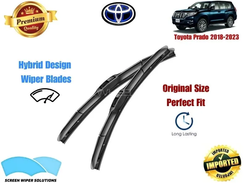 Toyota Prado 2018-2023 Aero Design Soft Wiper Blade set - Premium Quality Image-1