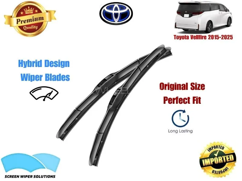 Toyota Vellfire 2015-2025 Aero Design Soft Wiper Blade set - Premium Quality Image-1