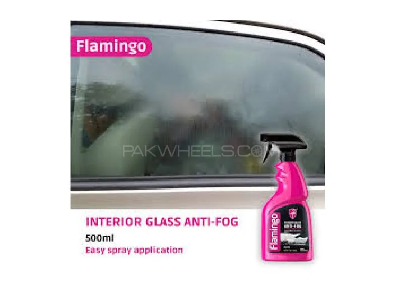 Flamingo Interior Glass Anti-Fog Spray 500ml – Long-Lasting Anti-Fog Treatment for Car Windows, Mirr Image-1
