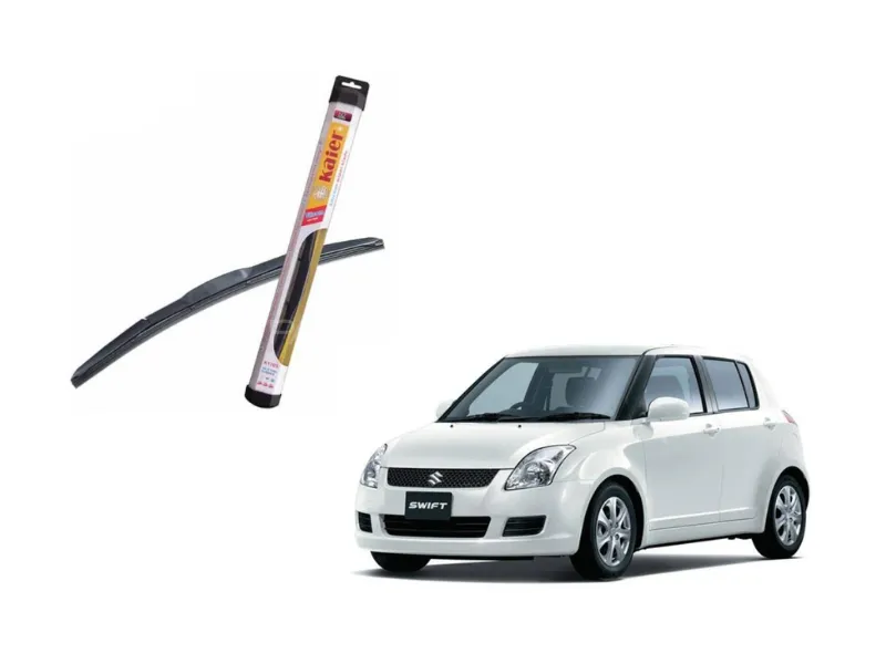 Kaier 100% Rubber Wiper Blades for Suzuki Swift 2010–2021 | All-Weather Performance (Pair) Image-1