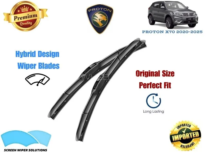 Proton X70 2020-2025 Aero Design Soft Wiper Blade set - Premium Quality Image-1