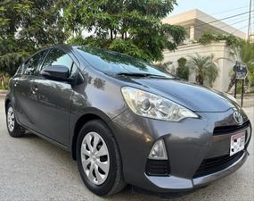 TOYOTA AQUA S PUSH START MULTI PACKAGE TOP OF THE LINE (1500cc)
Model 2013 || Registered 2016 end
Gun metallic  Color
Beige Interior 
Only Half Fender Repainted Rest 100% Full Original Paint 
88,000 km driven
Push start 
Climate control A/c
Multi Steering
Original TV back camera
100% BATTERY AND ABS  
Interior is as crispy as new 
Extremely good condition 
Just like a brand new car
EXCHANGE POSSIBLE WITH ANY CAR
 
For inspection
Available at SUPREME CARS
Plot # 151/F,Under Imam heights,Shop no.1&2, Main Khalid Bin Walid Rd, Karachi, Sindh 75400

|  Premium Cars  |  Best Prices  |  Optimum Performance | 
#supremecarsgang