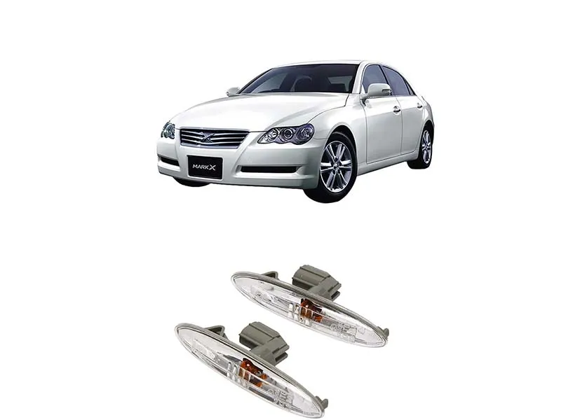 Toyota Mark X Side Fender Light 2pc Crystal Image-1