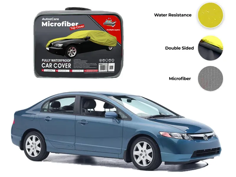 Honda Civic Microfiber Car Top Cover - Model 2002-2005 Image-1