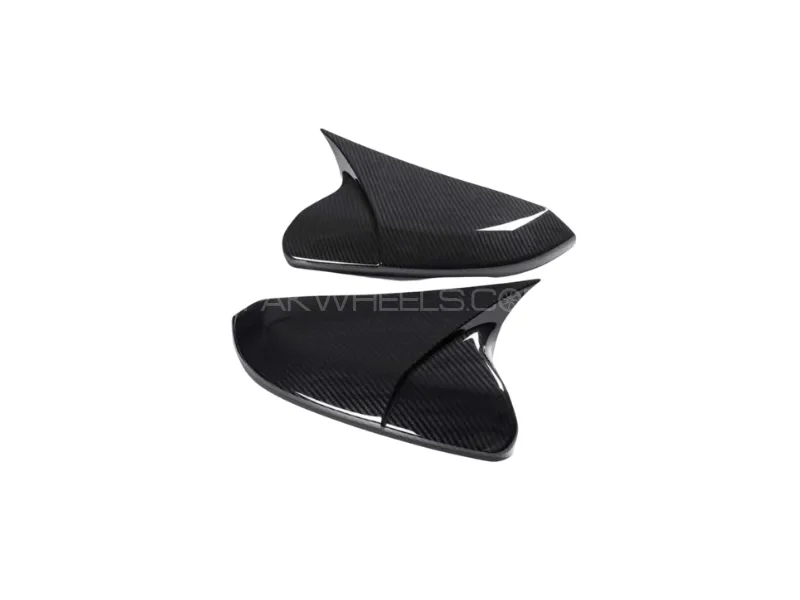 Honda Civic X 2016–2021 Batman Style Side Mirror Covers | Carbon Fiber Look | Premium Fit Image-1