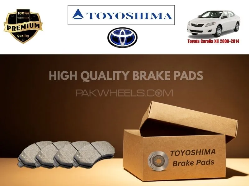 Toyota Corolla 2008-2014 Toyoshima Front Brake Pads - High Quality Image-1