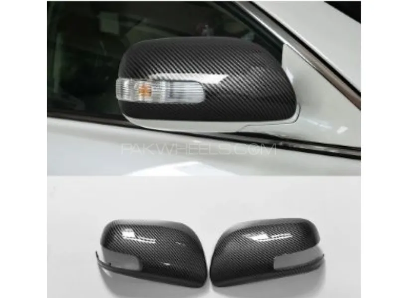 Toyota Corolla 2009–2014 Side Mirror Covers | Carbon Fiber Look | Sporty Finish Image-1