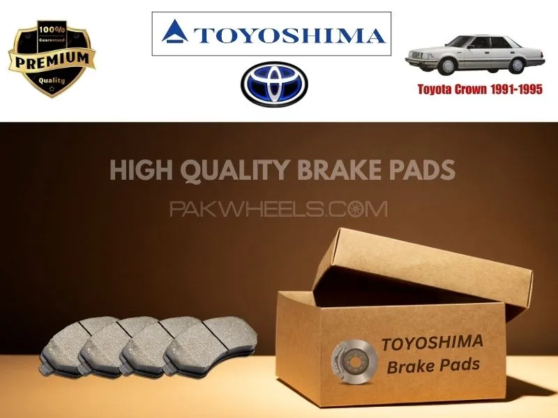 Toyota Crown 1991-195 Toyoshima Front Brake Pads - High Quality Image-1