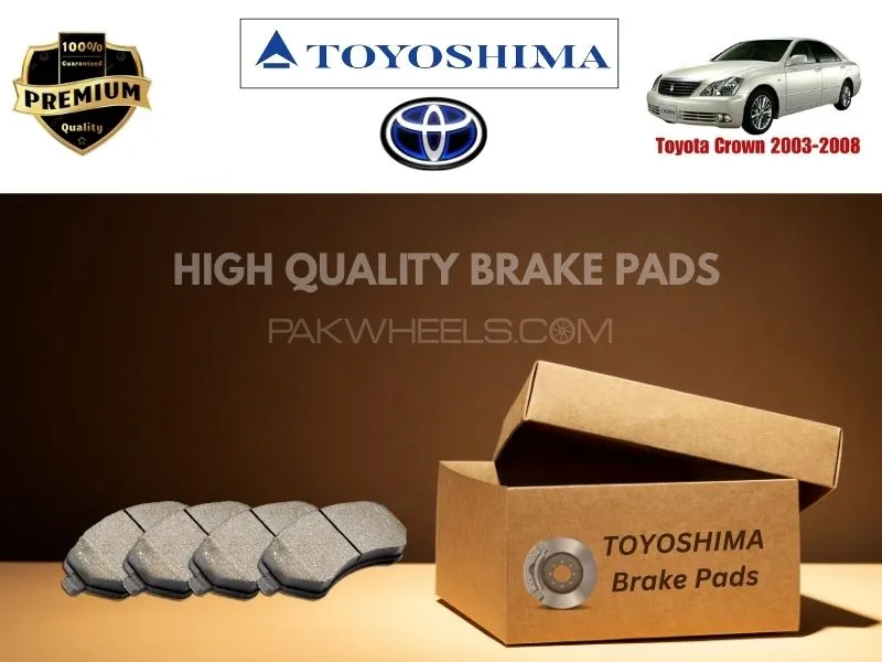 Toyota Crown 2003-2008 Toyoshima Front Brake Pads - High Quality Image-1
