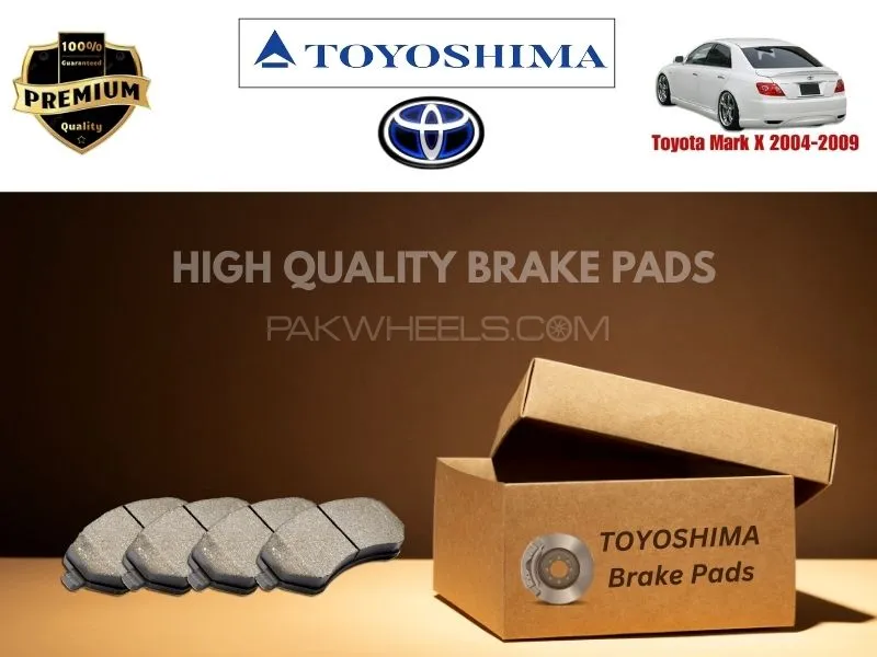 Toyota Mark X 2004-2009 Toyoshima Front Brake Pads - High Quality Image-1