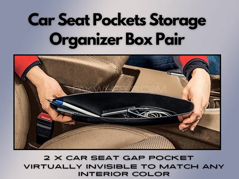 Car Seat Pockets Storage Organizer Box Pair  Image-1