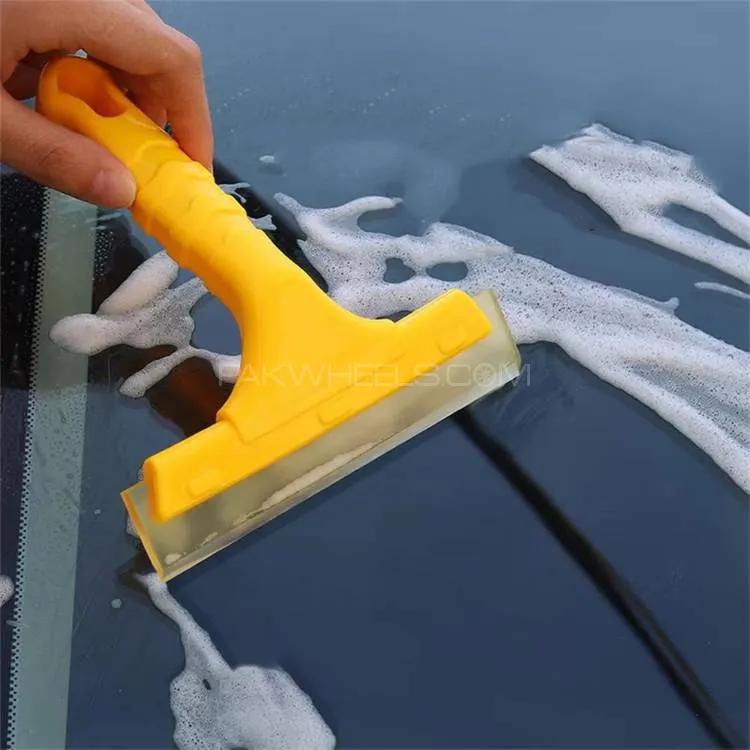 Car Silicone Tint Yellow Water Wiper Blade Squeegee Vehicle Soap Cleaner for Auto Windshield Window Image-1