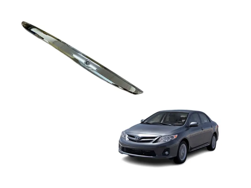 Toyota Corolla 2009–2011 Trunk Garnish – Chrome Finish Image-1