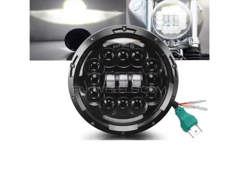 13-LED Type 2BEE CREE Waterproof Motorcycle Headlight – Ultra Bright White Beam Image-1