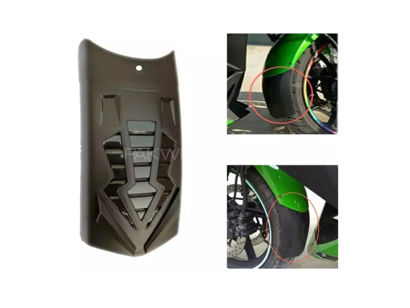 Front Splash Guard Electric Style for Motorcycles | Durable Mud Protector Image-1
