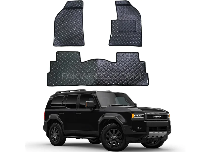 Toyota Land Cruiser LC250 7D Floor Mat ( Flat Style ) 3PCS - Model 2025 Image-1