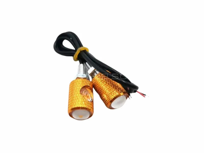 2pcs Mini Fancy LED Indicator Lights – Dual Use for Bike & Number Plate Screws Image-1