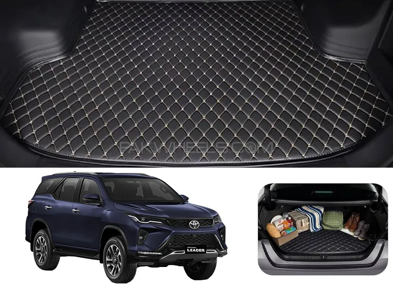 Toyota Fortuner 7D Custom Car Trunk Mat - Model 2017-2025 Image-1