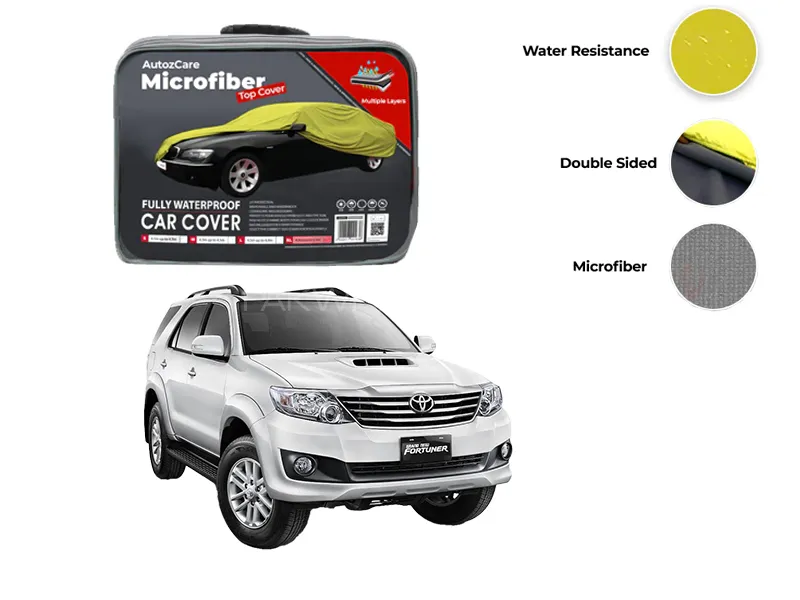 Toyota Fortuner Microfiber Car Top Cover Model 2013-2016 Image-1