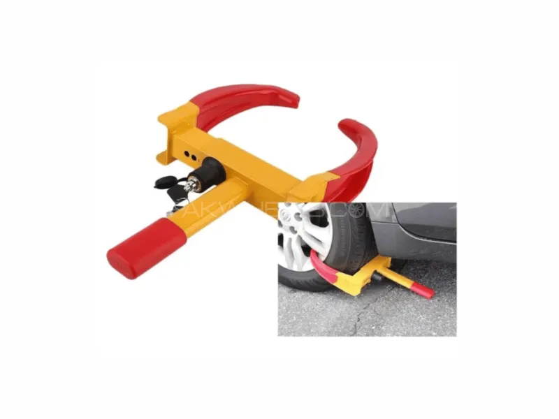 Universal Heavy-Duty Anti-Theft Car Wheel Lock Clamp Image-1